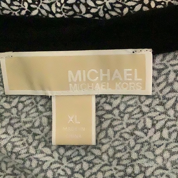 ❤️MICHAEL MK  Xlarge blk/ gray L/S top - Picture 6 of 7